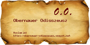Obernauer Odisszeusz névjegykártya